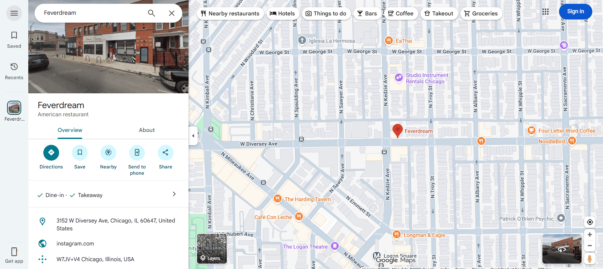 Unclaimed Google profile